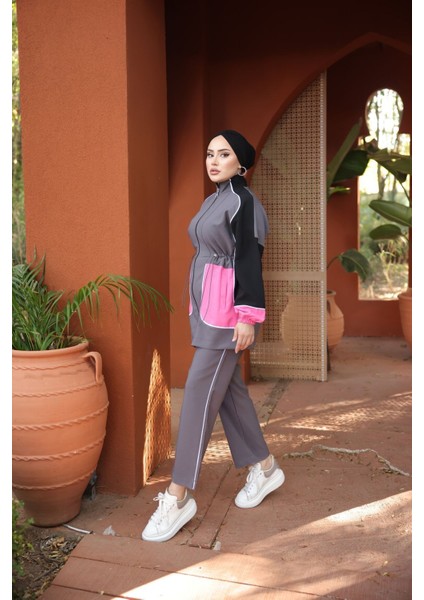 Tesettür Eşofman Takımı Fermuarlı 460 indirimleri