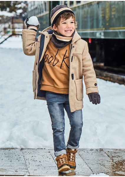 Erkek Çocuk Pantolon-Yumusak Denım Antrasit