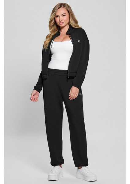 Kadın Fermuarlı Sweatshirt - Siyah modelleri