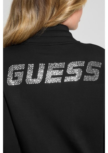 Kadın Fermuarlı Sweatshirt - Siyah indirimleri