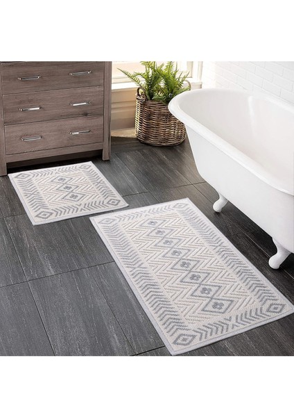 Tekno Trust 2 Li Bukle Banyo Takımı (Banyo Tekstili/modern/doğal/sade/şık Kaymaz Taban)