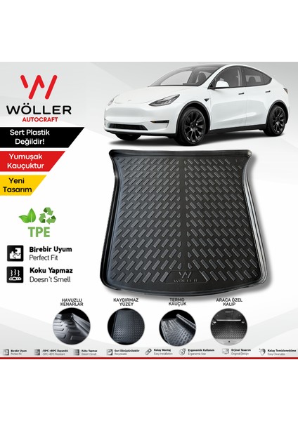 Tesla Model Y Bagaj Havuzu 2019 Sonrası 3D Wöller Ultraflex Esnek