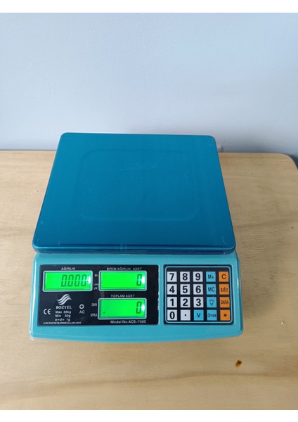 30 Kg-1 gr Hassas Adet Parça Sayım Terazisi-Metal Kefe-Hassas Sayıcı Tartı-2 Yıl Garantili indirimleri