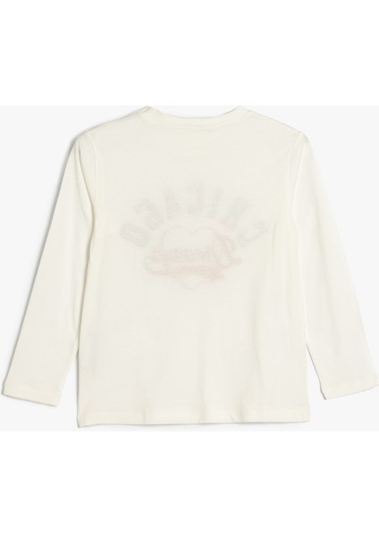 Tişört Şehir Baskılı Uzun Kollu Bisiklet Yaka Pamuklu fiyatları