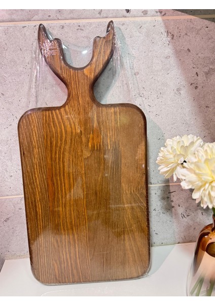 Geyikli Ahşap Sunum ve Kesme Tahtası