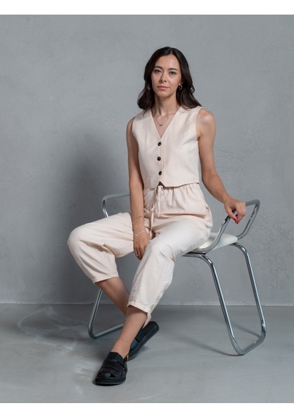 Bej Premium Yelek Pantolon Takım M modelleri