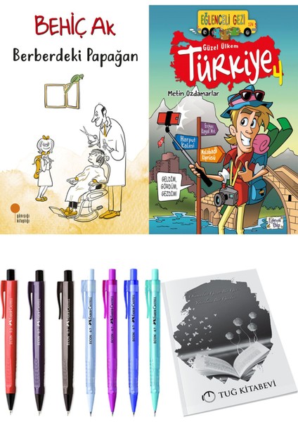Güzel Ülkem Türkiye 4 ve Berberdeki Papağan 2'li Set