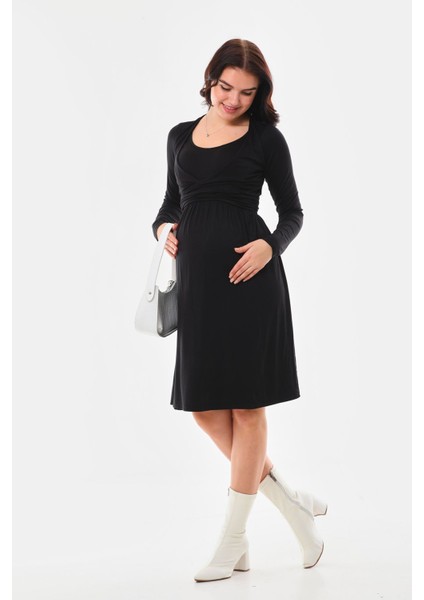 Hamile Emzire Özellikli Uzun Kol Elbise fırsatları