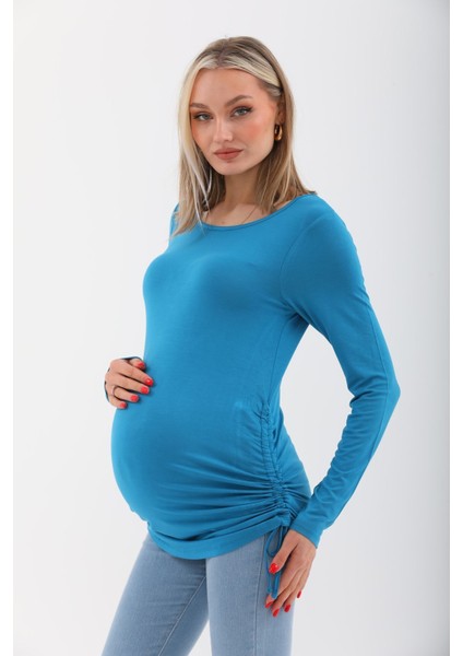 Hamile Yanları Körüklü Bluz