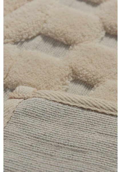 Yıkanabilir Banyo Halısı 2'li Set, Kaymaz Taban, 60x100 cm, Orta Yükseklik