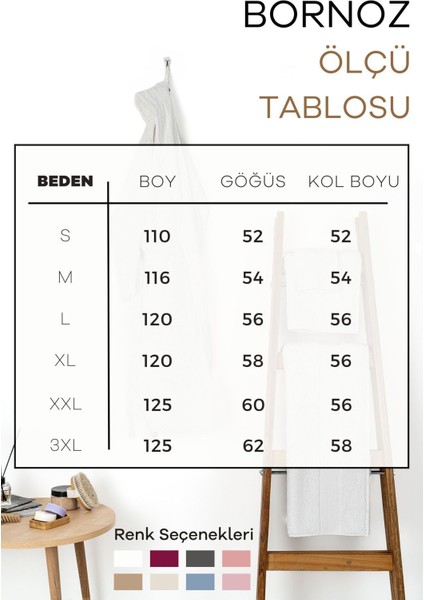 Tekno Trust | Minerva | 3xl Büyük Beden %100 Pamuk Kadın / Erkek Unisex Bornoz