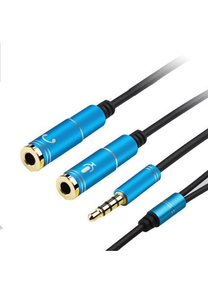 3.5 mm Stereo Kulaklık + Hoparlör Çoklayıcı Kablo