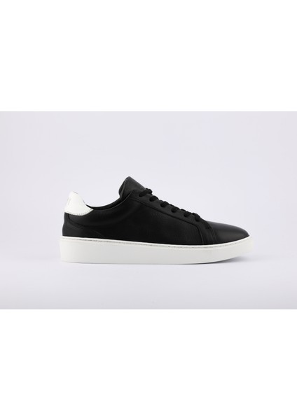 Hakiki Deri Siyah Sneaker Erkek Spor Ayakkabı 220-01 fiyatları