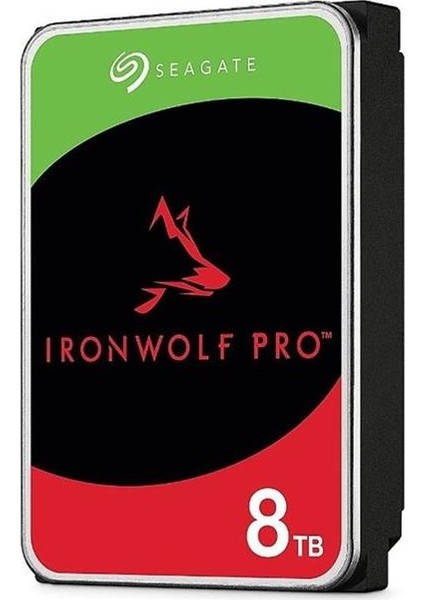Seagate 8tb ST8000NT001 Ironwolf Pro 3,5" 7200RPM 256MB Rv Sensör, Sata 3, 7-24 Nas Diski