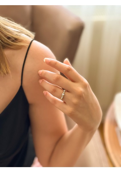 İki Renkli Dorika Toplu Altın Yüzük fiyatları