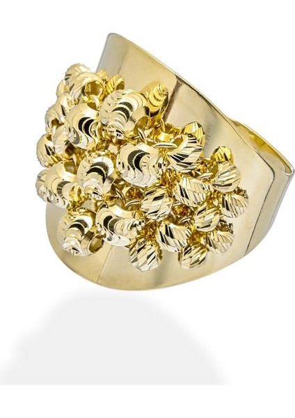 Yoğun Dorika Klasik Altın Yüzük