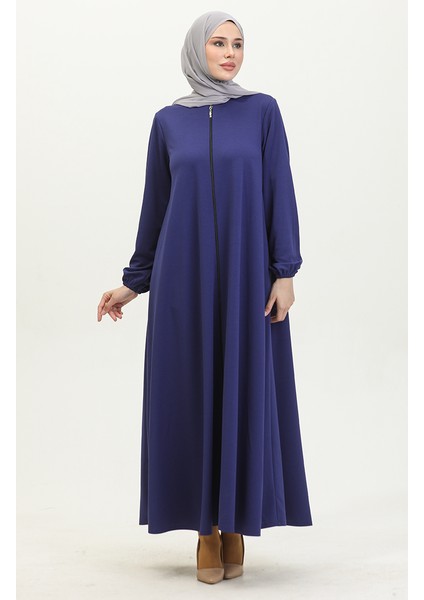 Fermuarlı Double Mevlana Ferace 2029-03 Saks