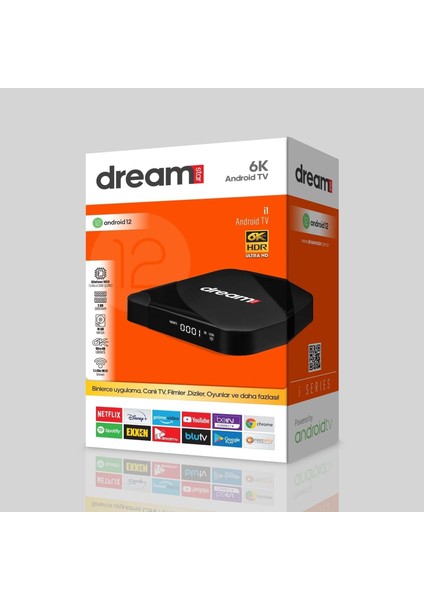 Dreamstar I1 Android 12 6k Allwinner H618 1,5 Ghz 2 GB Ddr3 16 GB Tv Box 114049