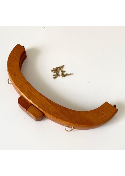 Çanta Bursu Oval Slim Kahve 20 cm