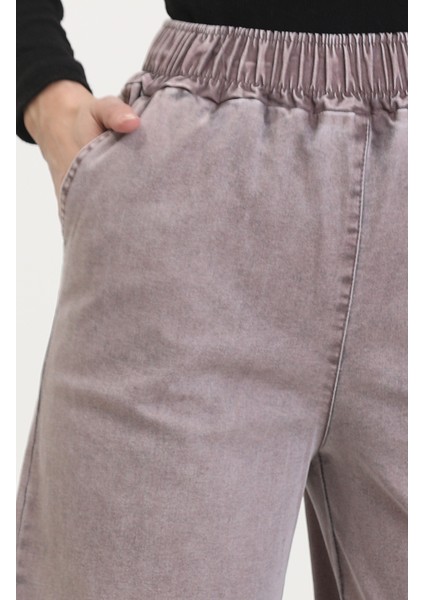 Beli Lastikli Kot Pantolon 9633-04 Açık Gül Kurusu modelleri