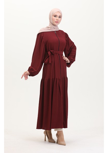 Balon Kollu Ferace 1026-03 Bordo fiyatları