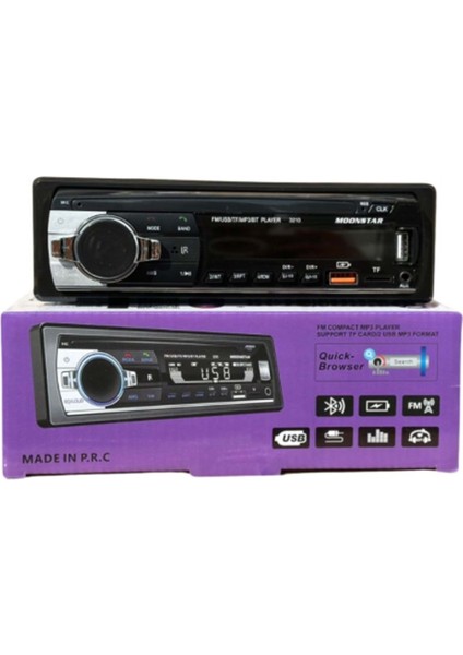 Moonstar BMS-3210 Usb-Sd-Fm-Aux-Bluetooth Mekaniksiz Oto Teyp 751016