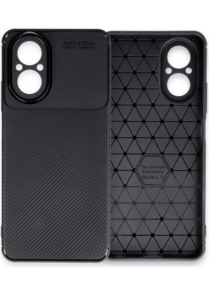Realme 12 Lite Uyumlu 3D Kamera Korumalı Karbon Leke Tutmaz Darbe Emici Kılıf modelleri
