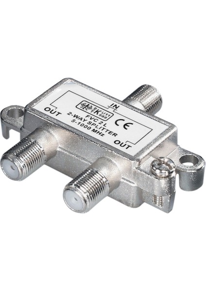 1/2 Yollu Kablo Tv Sinyal Ayırıcı, Splitter - 5-1000 Mhz, Frekans Bölücü, Çoklayıcı