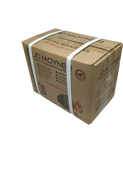 Briket Mangal Kömürü 3 kg Özel Koruma Kutulu Tozsuz Dumansız A+++ Kalite