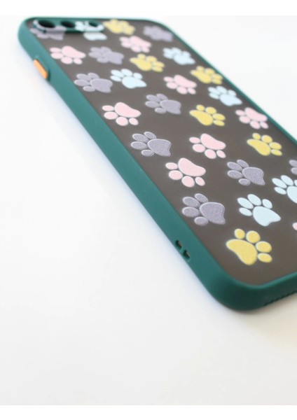 iPhone 7 Plus iPhone 8 Plus Uyumlu Kamera Korumalı Yavru Kediler Pati Kılıf Tuşları Renkli Hux Kapak