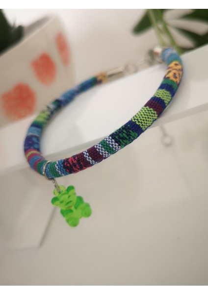 Kedi Köpek El Yapımı Boyun Tasması Bohem Kedi Kolyesi Jelibon Ayıcık fiyatları