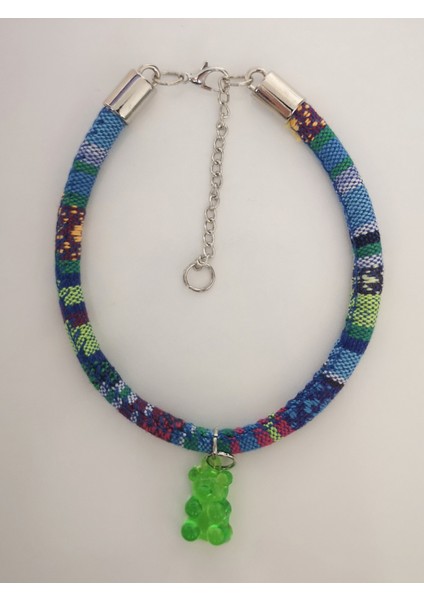 Kedi Köpek El Yapımı Boyun Tasması Bohem Kedi Kolyesi Jelibon Ayıcık fırsatları