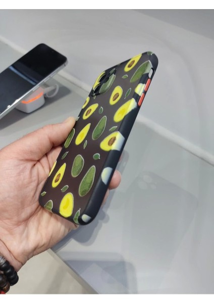 iPhone 11 Uyumlu Avokado Kılıf Özel Tasarım Tuşları Renkli Hux Kapak