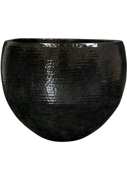 Ter Steege Thom Siyah Metal Saksı 72X56CM