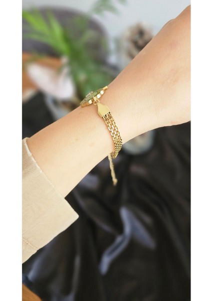 Çelik Su Yolu Detaylı Bileklik fiyatları