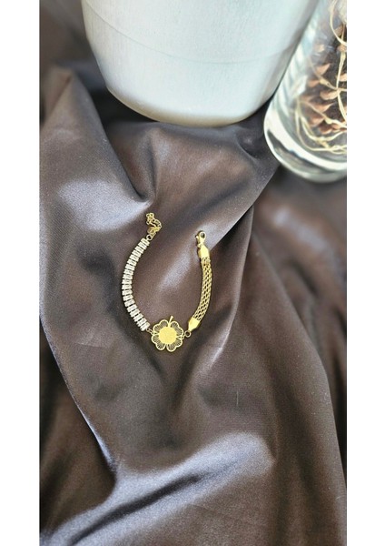 Çelik Su Yolu Detaylı Bileklik modelleri