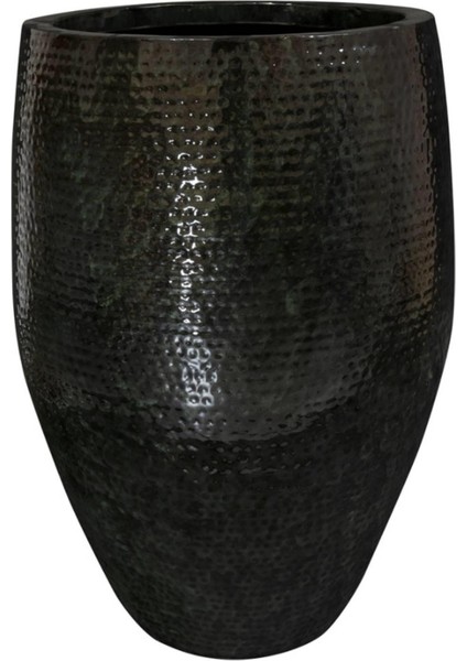 Thom Siyah Metal Yüksek Saksı 62X88CM