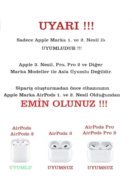 1/2. Nesil Uyumlu Koruyucu Bluetooth Kulaklık Kılıfı Kuromi Figürlü