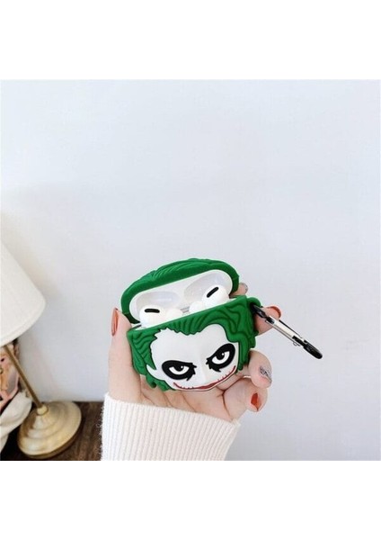1/2. Nesil Uyumlu Koruyucu Bluetooth Kulaklık Kılıfı Joker Figürlü