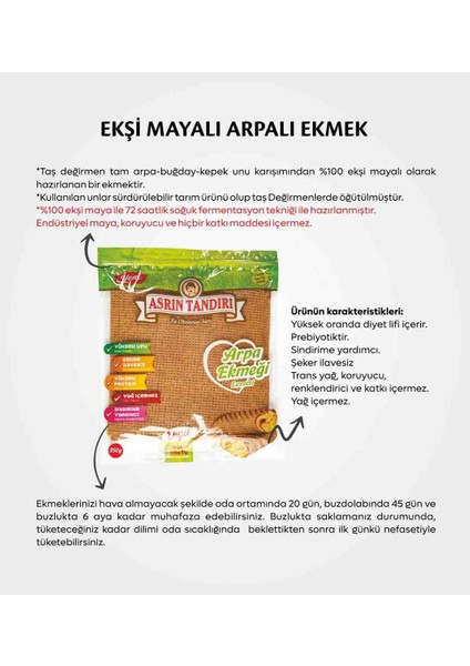 4'lü Paket (4 Paket Ekşi Mayalı Arpa Tandır Lavaş Ekmeği)