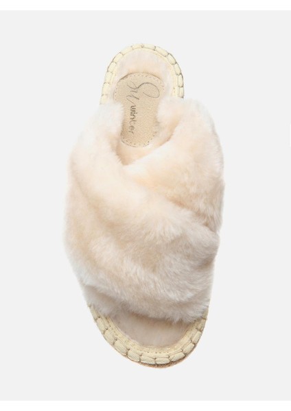 Angel Krem 1 Kadın Espadril Terlik fırsatları