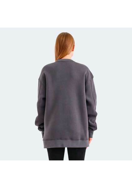 VADIM Kadın Oversize Sweatshirt Koyu Gri fiyatları