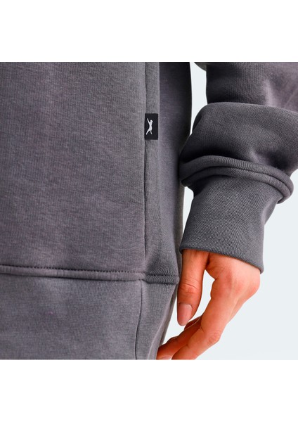 VADIM Kadın Oversize Sweatshirt Koyu Gri fırsatları