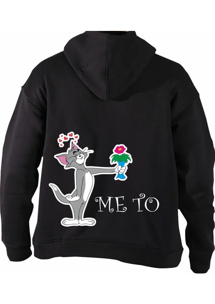 Bafaco Tekstil / Kapişonlu Sırt Baskılı 2 Adet (Çift Kombini ) Sweatshirt fiyatları