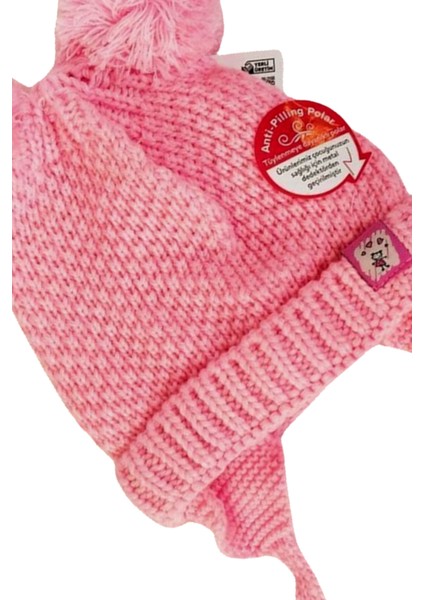 Anti Piiling Kulaklı Bebek Bere Pembe fiyatları