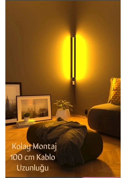 LED Level Rgb Lambader Modern Lambader Set Üstü Kumandalı 16 Renk