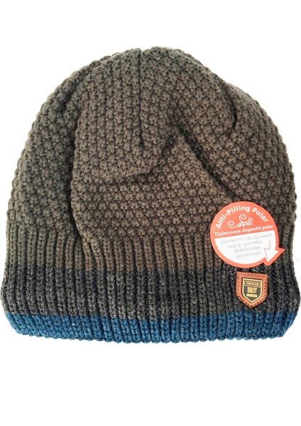 Anti Piiling Polar Tüylenmeye Dayanıklı Erkek Garson Bere Desen 2