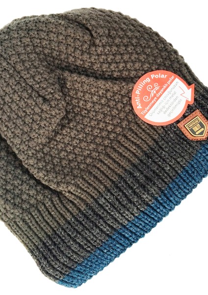 Anti Piiling Polar Tüylenmeye Dayanıklı Erkek Garson Bere Desen 2 fiyatları