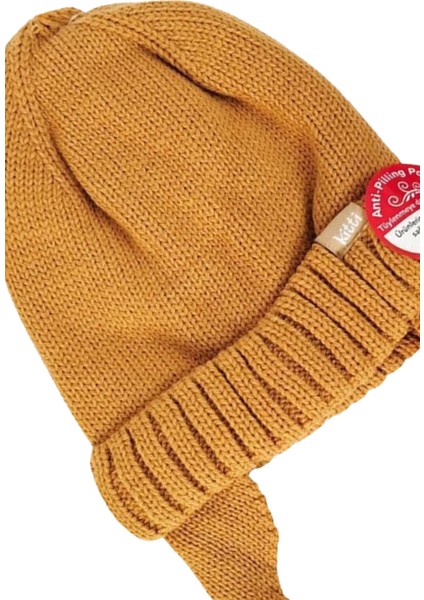 Anti Piiling Kulaklı Bebek Bere Hardal fiyatları