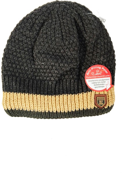 Anti Piiling Polar Tüylenmeye Dayanıklı Erkek Garson Bere Desen 4